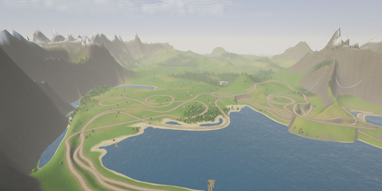 Mountains and a lake